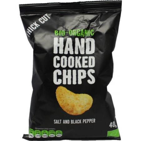 Chips handcooked zout en peper bioZoutjes/chips8718754502276