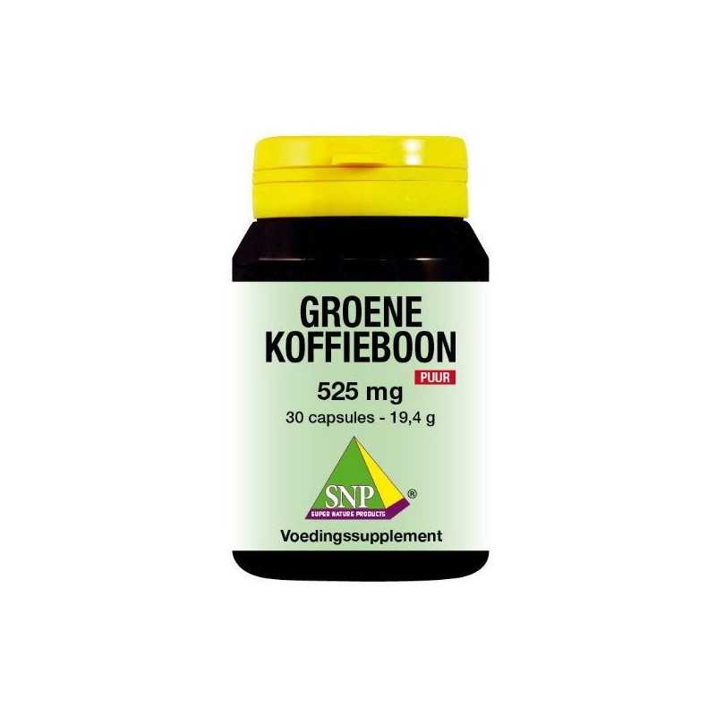 Groene koffiebonen 525mg puurOverig gezondheidsproducten8718591422041