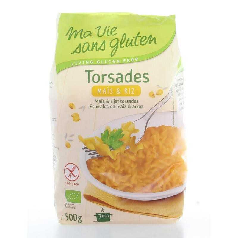 Rijst/mais spirelli glutenvrij bioVoeding3380380049675