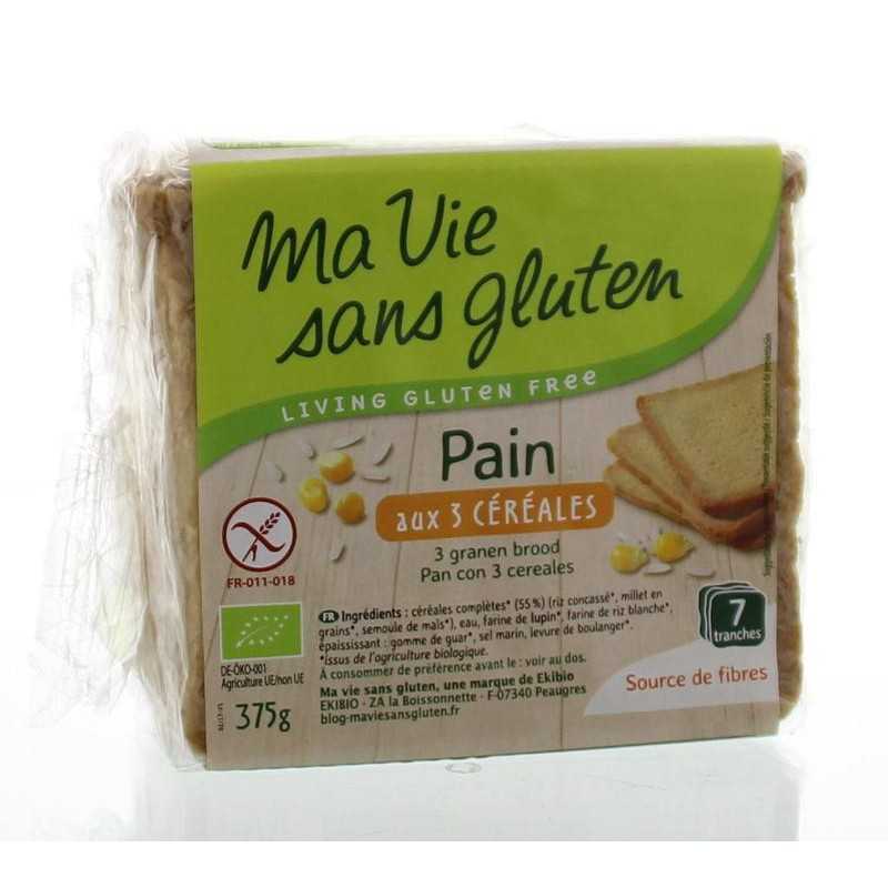 Brood 3 granen glutenvrij bioVoeding3380380049736