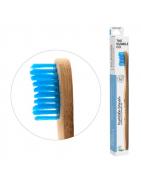 Tandenborstel bamboe adult blauw brush softTandenborstel7350075690013