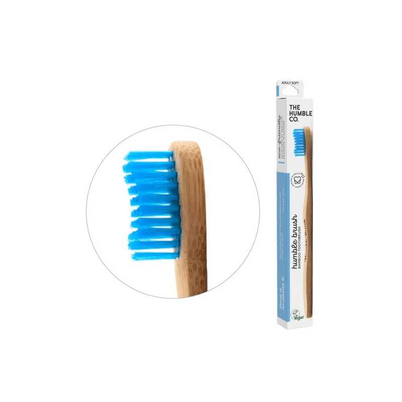 Tandenborstel bamboe adult blauw brush softTandenborstel7350075690013