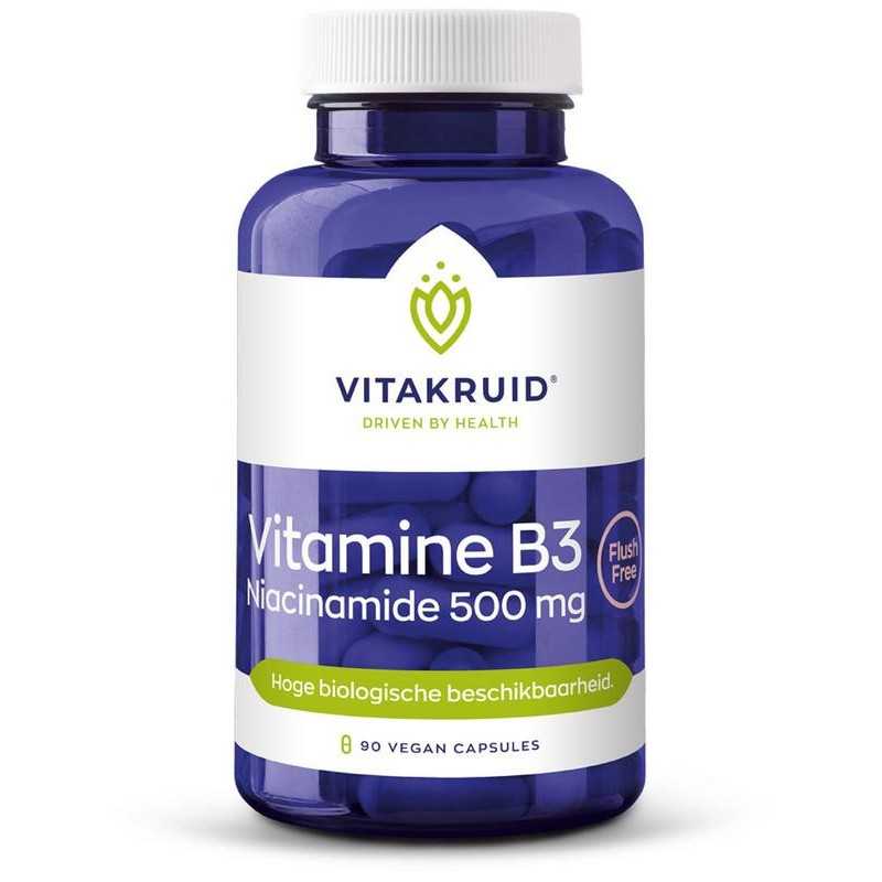 Vitamine B3 Niacinamide 500 mgOverig vitaminen/mineralen8717438691039