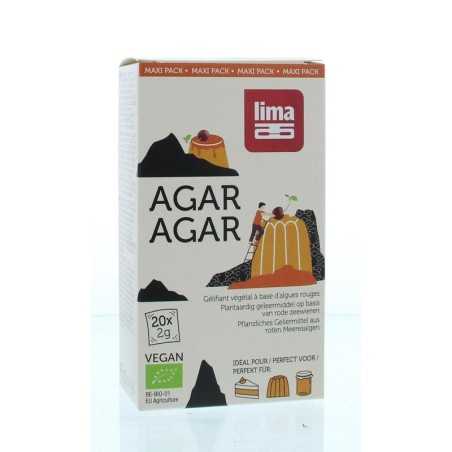 Agar agar maxi pack 2 gram bioVoeding5411788047029