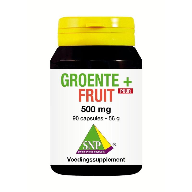 Groente & fruit 500mg puurOverig gezondheidsproducten8718591420153