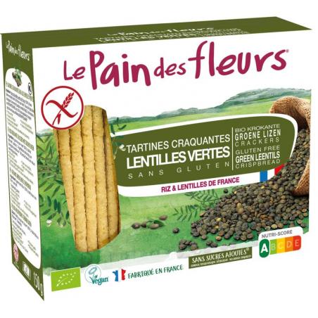 Crackers groene linzen bioVoeding3380380079504