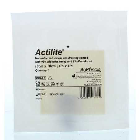 Actilite manuka non adhesive 10 x 10Dieren5060031471465