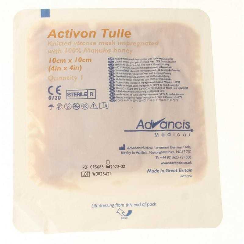 Activon manuka gaasverband 10 x 10Dieren5060031470468