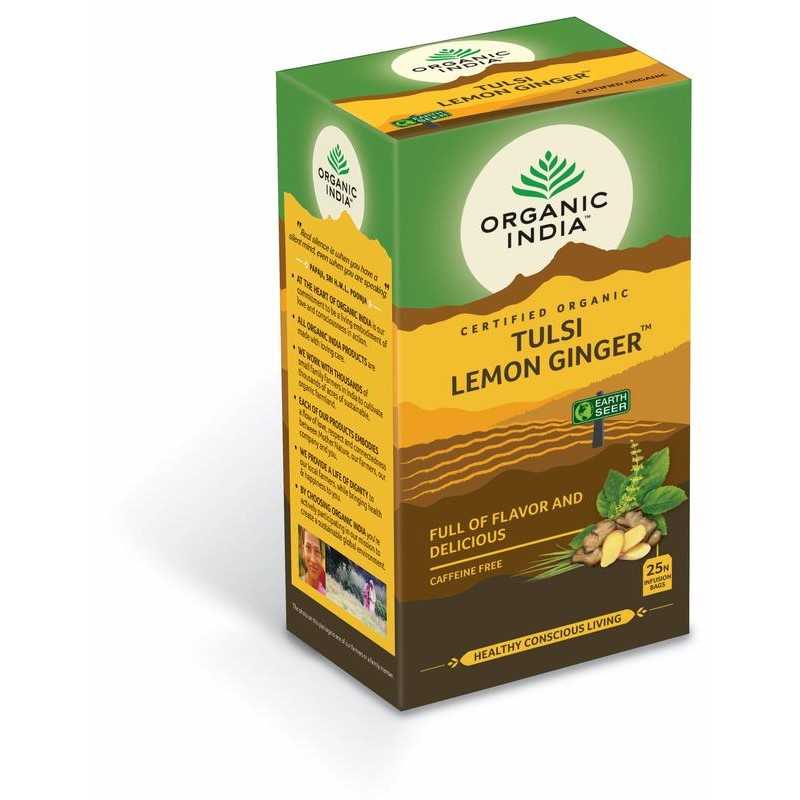 Tulsi lemon ginger thee bioKoffie/thee801541500086