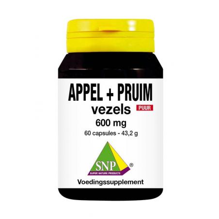 Appel pruim vezels 600 mg puurSlank/dieet voedingssupplement8718591424793