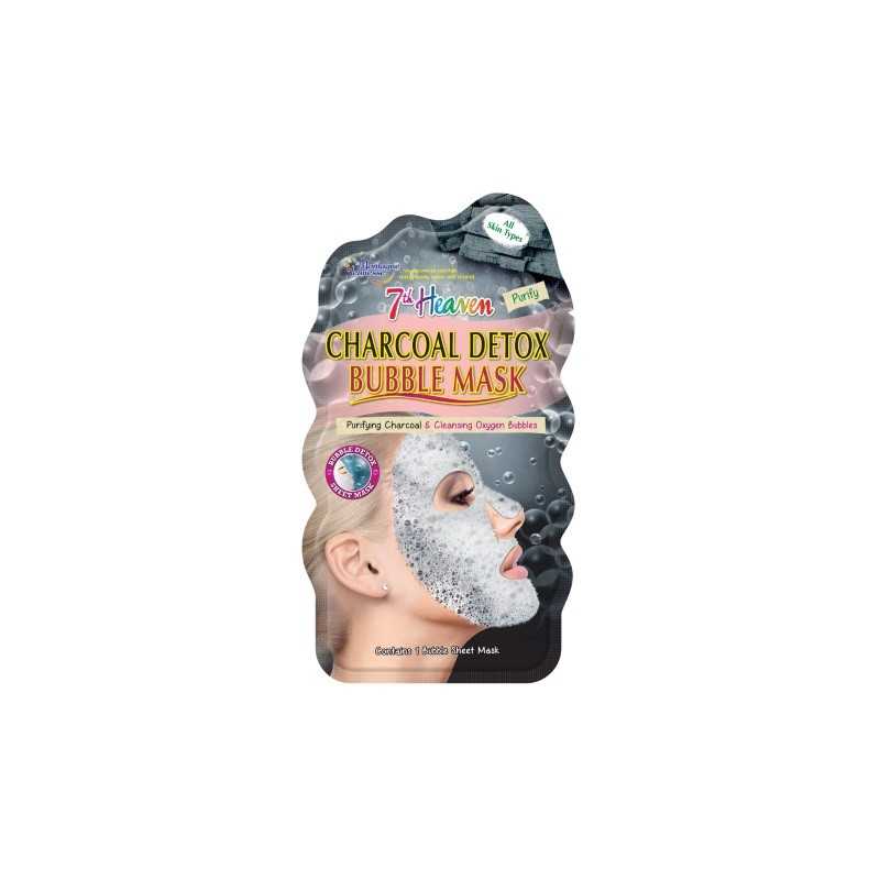 7th Heaven face mask charcoal detox bubble sheetReiniging083800044498