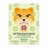 Kitten sheet face mask cucumber & aloeReiniging083800047857