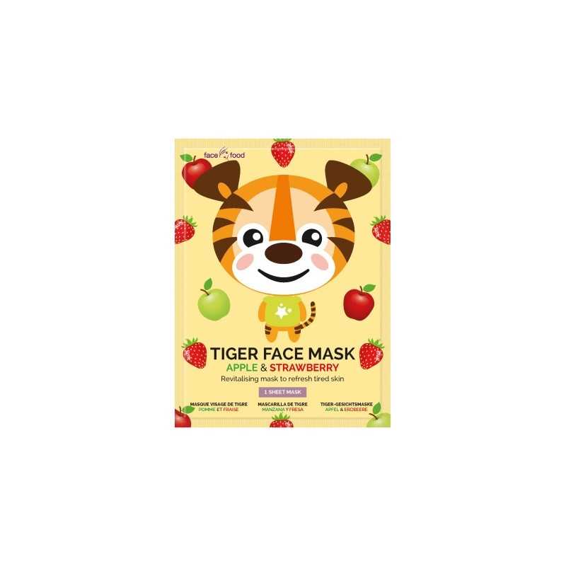 Tiger sheet face mask apple & strawberryReiniging083800047888