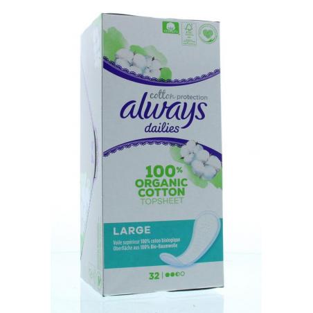 Dailies cotton protection inlegkruisjes largeIncontinentie8001841422695