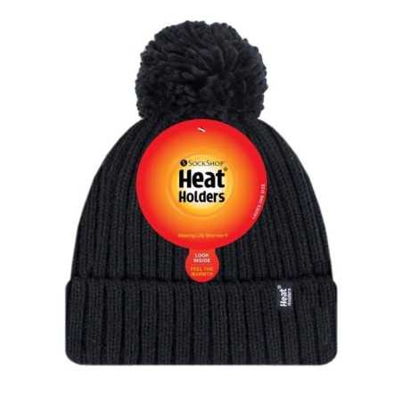 Ladies pom pom hat arden black one sizeKleding/ondergoed5019041152819