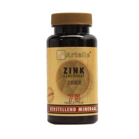 Zink gluconaat 25mgOverig vitaminen/mineralen8717472405913