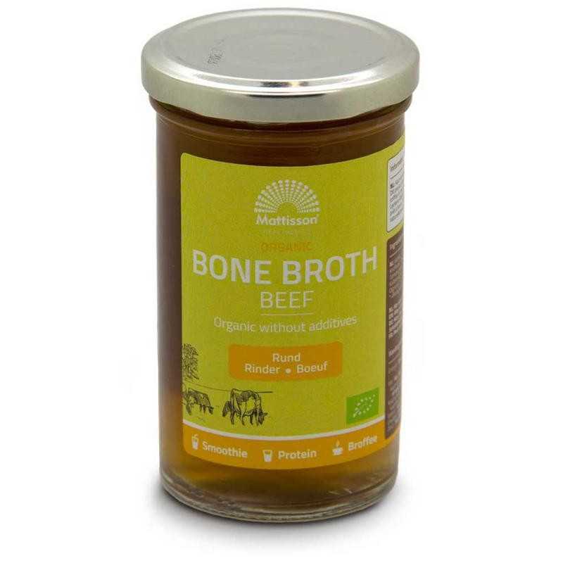 Organic beef bone broth - botten boullion rund bioVoeding8720289191597