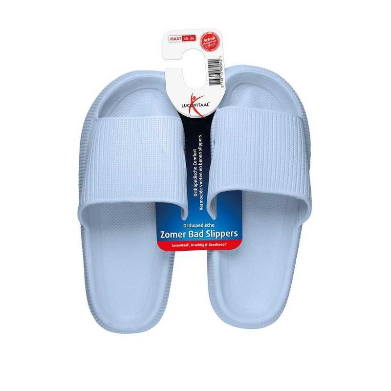 Orthopedische badslipper 35-36 blauwOverig handen/voeten/benen8713713082042