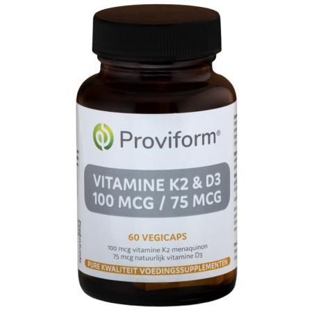 Vitamine K2 100mcg & D3 75mcgVitamine multi8717677122721