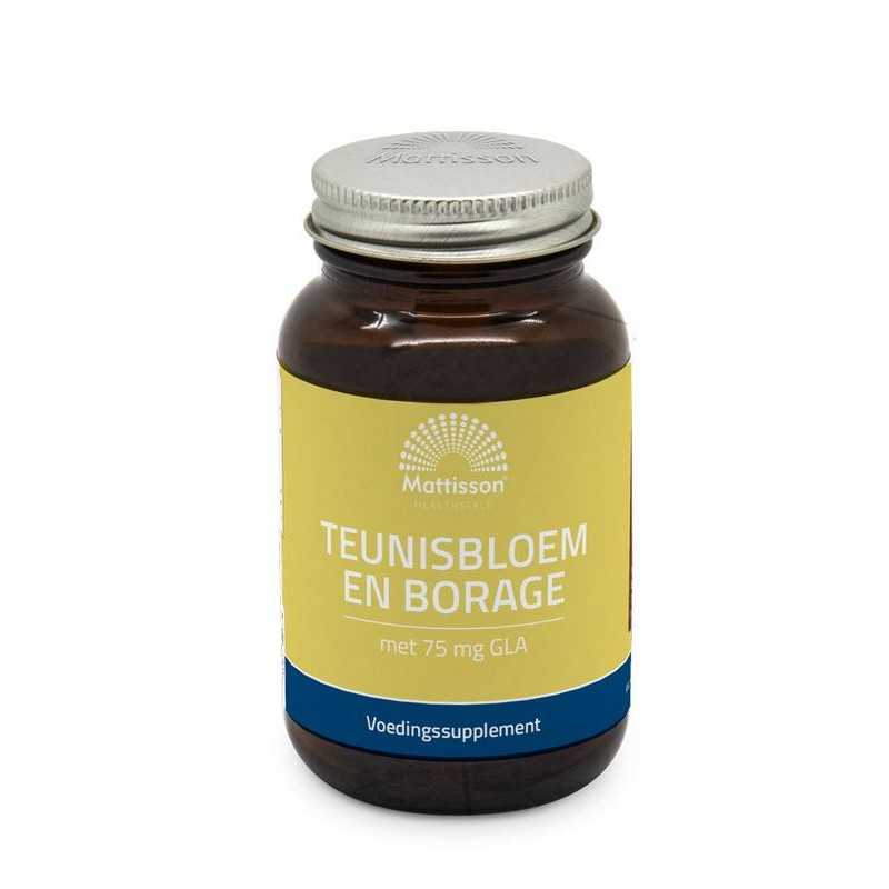 Teunisbloem en borage met 75mg GLAOverig gezondheidsproducten8720791840556