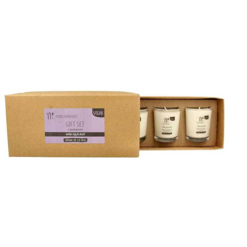 Giftset 3 votive geurkaarsen wilde vijg & druifWaren6899737700246