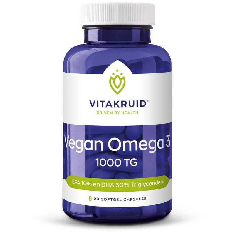 Vegan omega 3 1000 triglyceriden 300 DHA 100 EPAVetzuren8717438692197