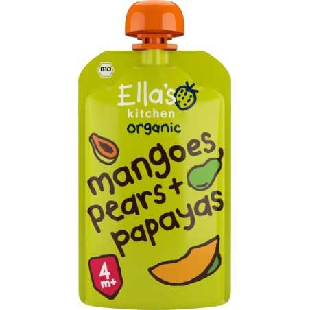 Mangoes pears & papayas knijpzakje 4+ maanden bioBaby/peuter voeding5060503500761