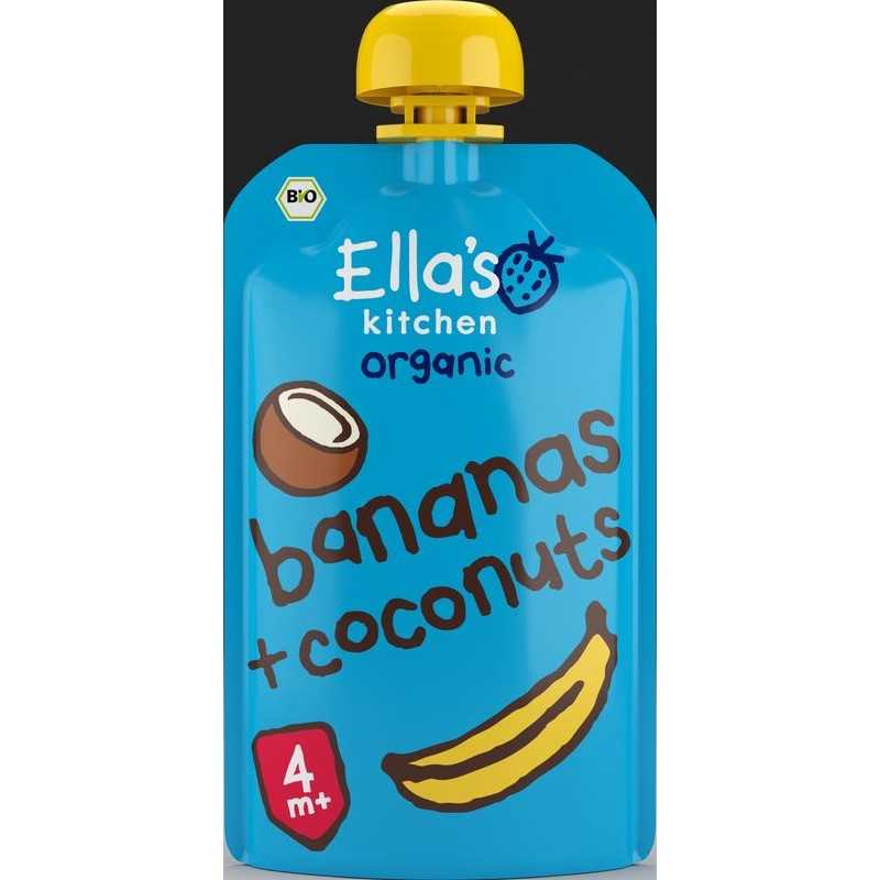 Bananas & coconut knijpzakje 4+ maanden bioBaby/peuter voeding5060503500648