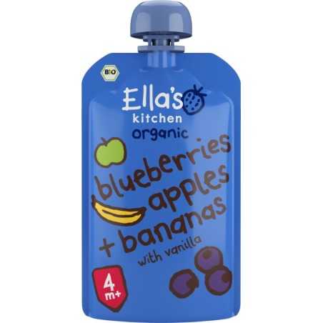 Blueberries apples & bananas & vanille 4+ mnd bioBaby/peuter voeding5060503500686