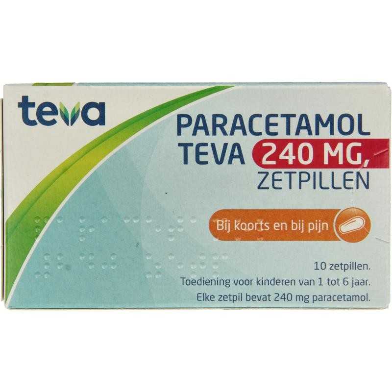 Paracetamol 240 mgPijn algemeen8711218013073