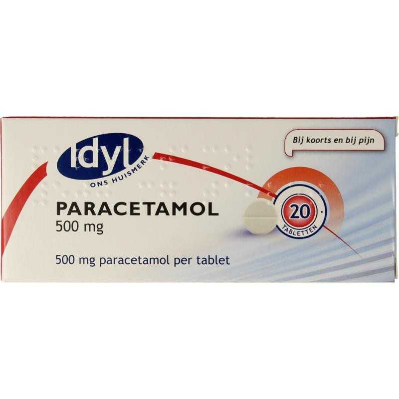 Paracetamol 500mgPijn algemeen8717275001374