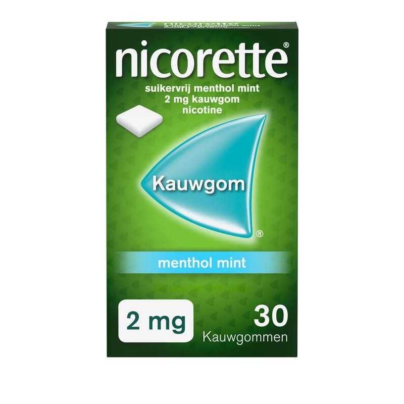 Kauwgom 2mg menthol mintAnti rook3574661243801