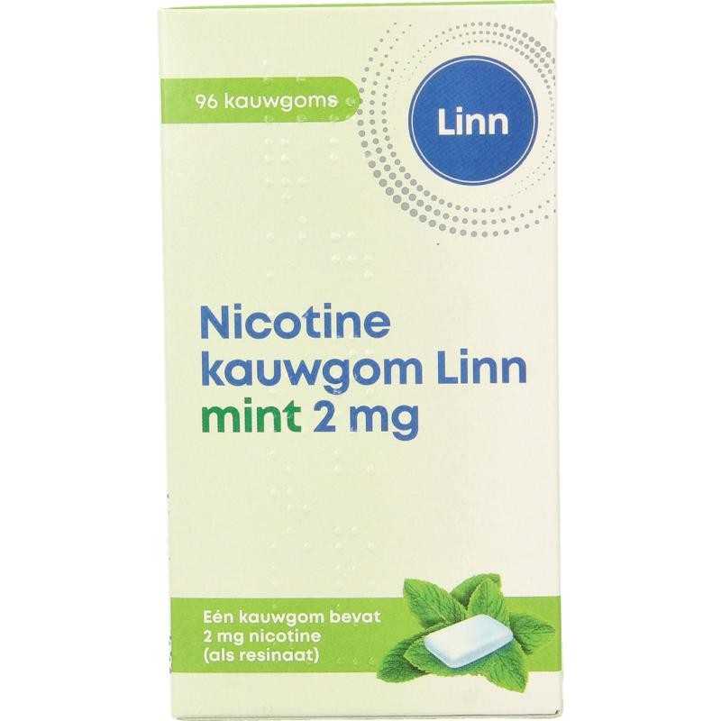 Nicotine kauwgom 2mg mintAnti rook8718274580419