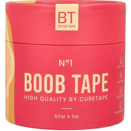 Boobtape no 1 incl. nipple covers 5cm x 5m beigeSport verzorging8717624166129