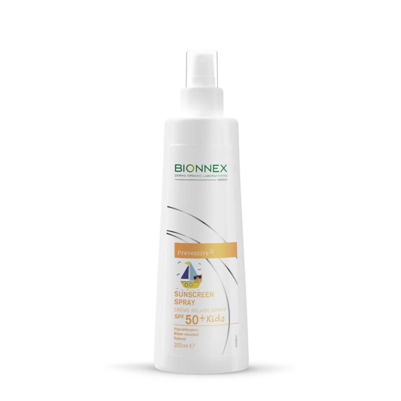 Preventiva sunscreen cream SPF50+ spray kidsIn de zon7350104242749