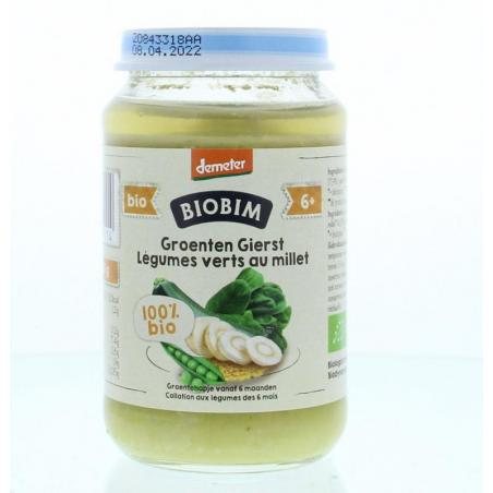 Groenten gierst 6+ maanden demeter bioBaby/peuter voeding8713445091114