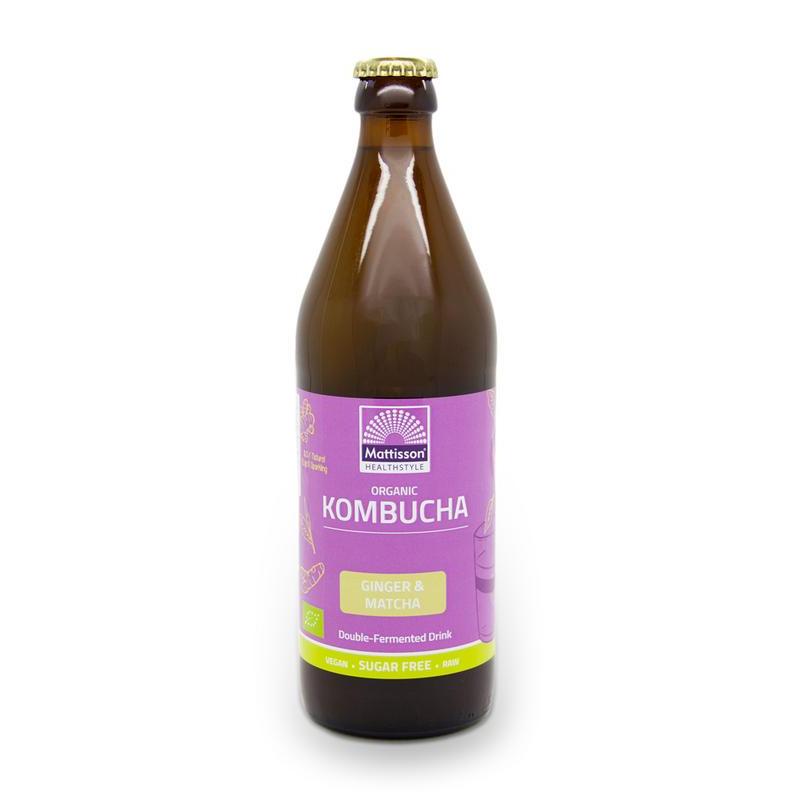 Kombucha ginger & matcha double fermented bioOverig gezondheidsproducten8717677967629