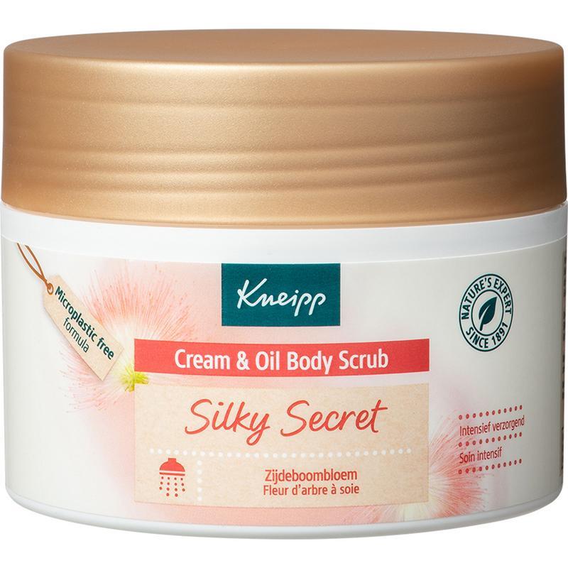 Silky secret cream & oil body scrub zijdeboombloemLichaam reiniging4008233150154