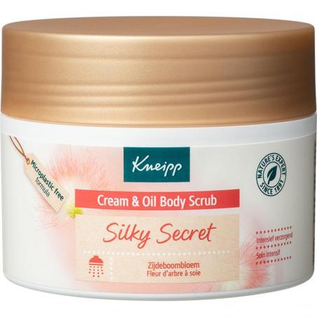 Silky secret cream & oil body scrub zijdeboombloemLichaam reiniging4008233150154