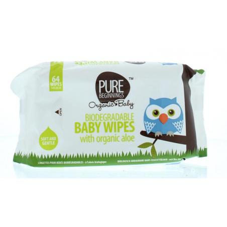 Biodegradable baby wipes aloeBaby/peuter luiers en doekjes6009824780352