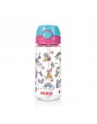 Beker zacht rietje drukknop roze 540ml 4+ jaarBaby/peuter zuigflessen en spenen5414959053706