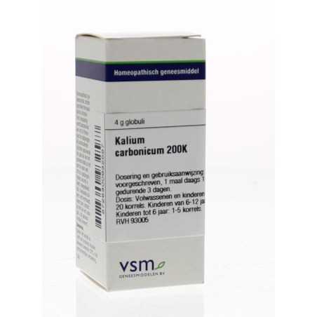 Kalium carbonicum 200KArtikel 4 enkelvoudig8728300932587