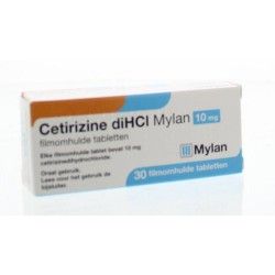 Cetirizine 2HCl 10 mgHooikoorts8712371001440