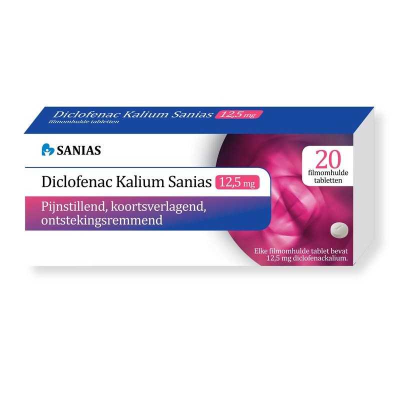 Diclofenac kalium 12.5mgPijn algemeen8716049005365