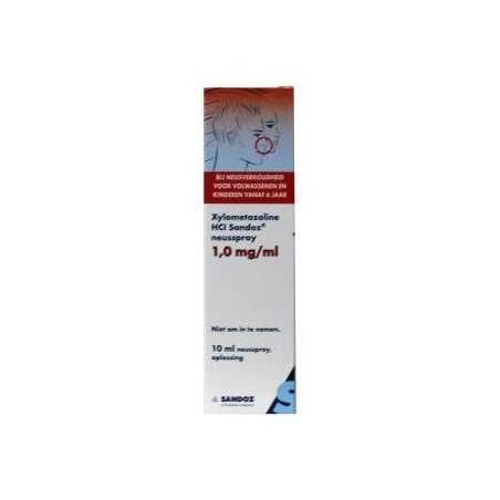 Xylometazoline 1mg/ml sprayNeus/inhalatie8712371007244