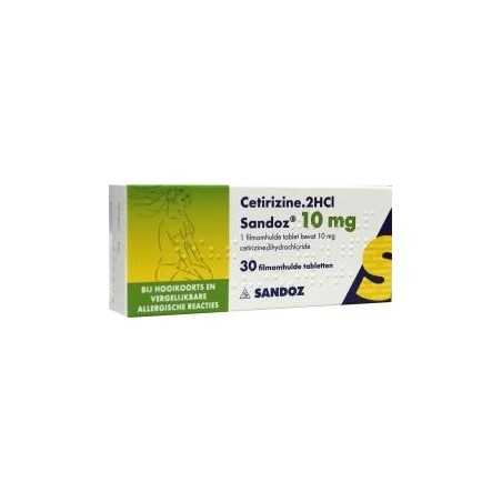 Cetirizine 2HCl 10 mgHooikoorts8712371001440