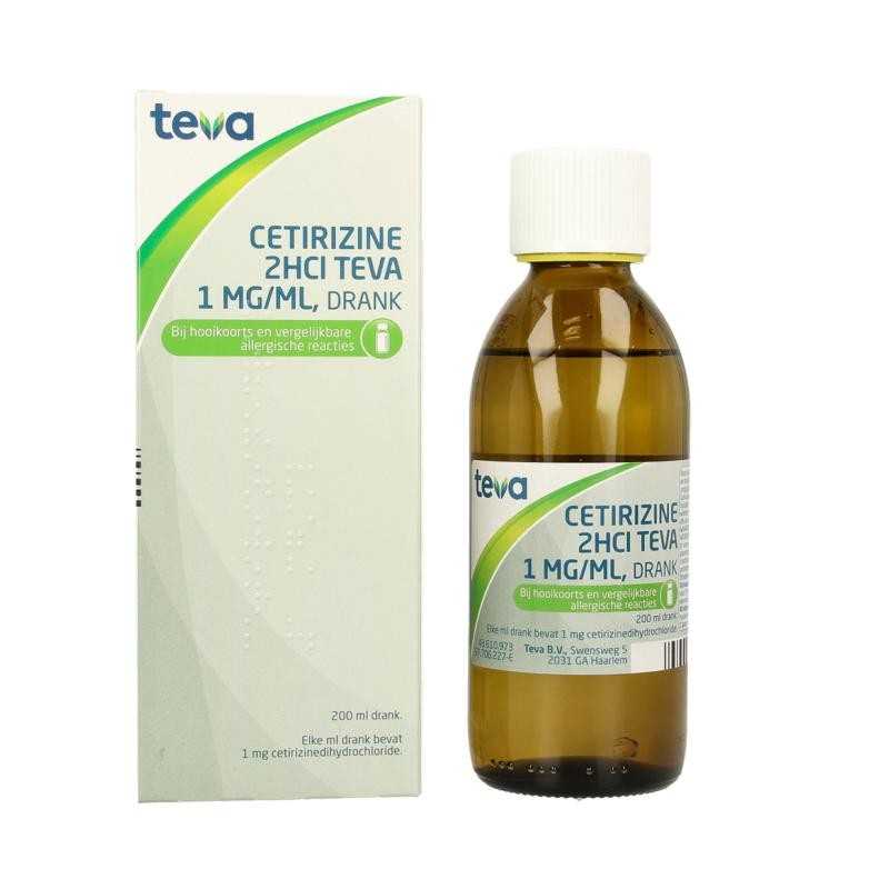 Cetirizine 2HCl 1 mg/mlHooikoorts8711218950019