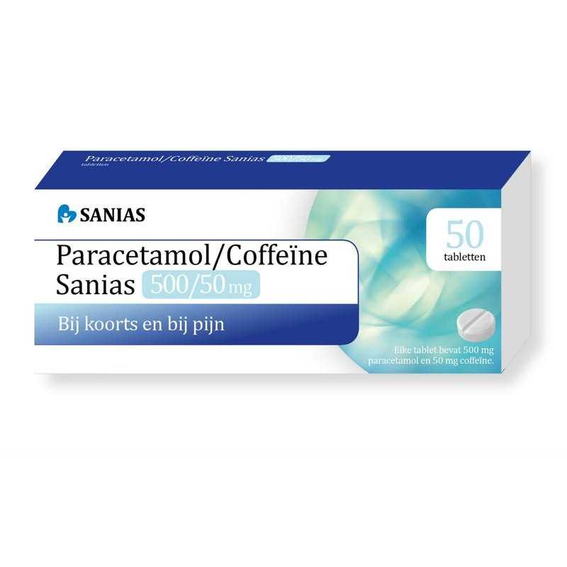 Paracetamol coffeine 500/50mgPijn algemeen8716049009769