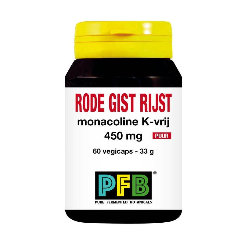 Rode gist rijst monacoline k-vrij puurOverig gezondheidsproducten8718591425844