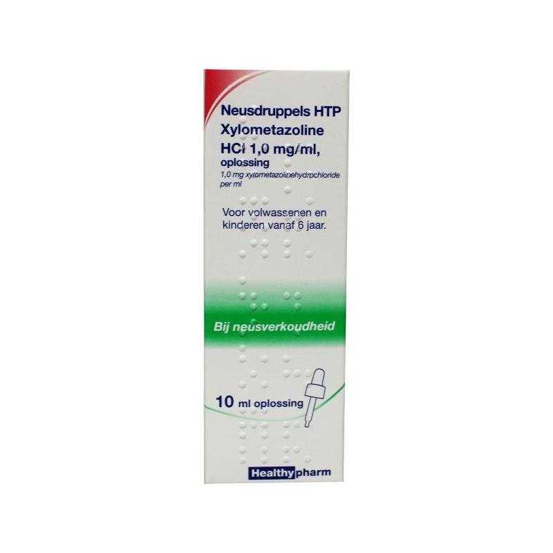 Neusdruppels HTP Xylometazoline HCl 1mg/mlNeus/inhalatie8714632077331